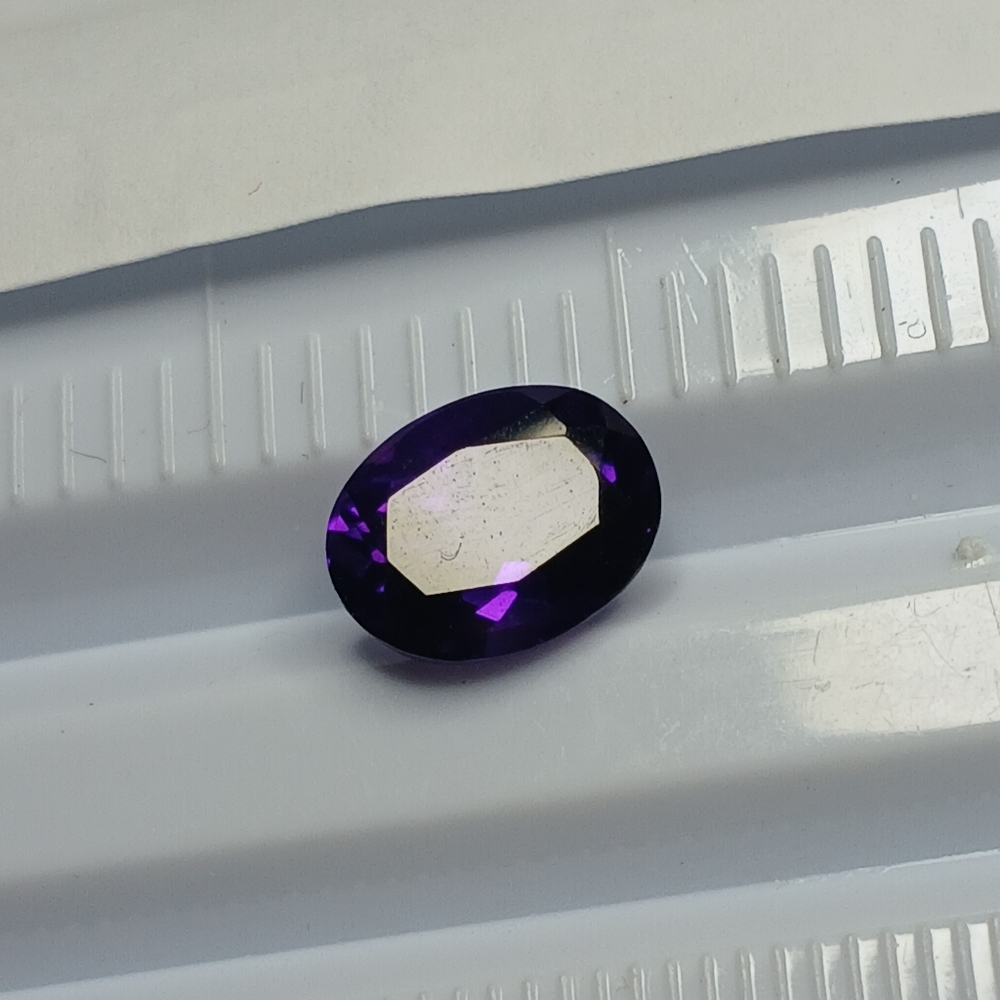 Oval Cut Perfect Purple Amethyst Gemstone 10x8mm